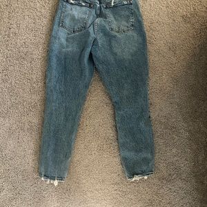 Abercrombie Mom Jeans Acid Wash High Rise